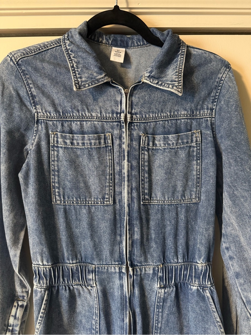 Women's Light Blue Denim Jumpsuit